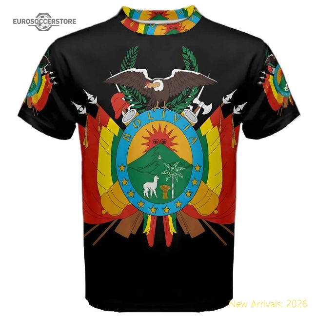 Bolivia Coat of Arms Sublimated Sports Jersey-Football Shirts Shop