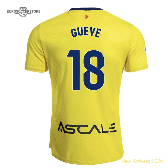 2025-2026 Villarreal Home Shirt (Gueye 18)-Football Shirts Shop