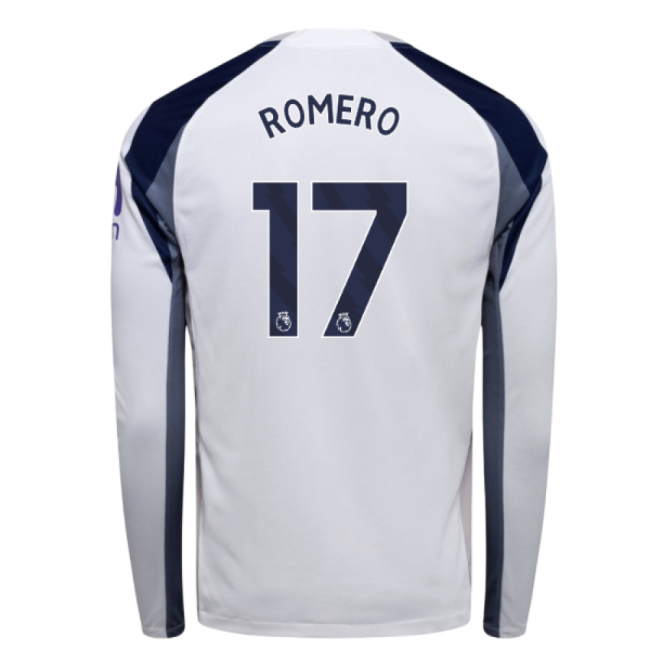 2025-2026 Tottenham Long Sleeve Home Shirt (Romero 17)-Football Shirts Shop