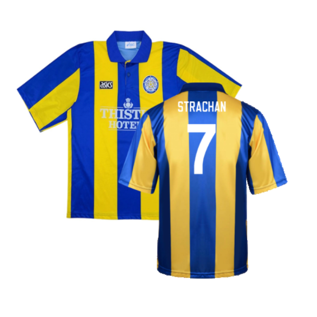 Leeds United 1993-1994 Away Shirt (XL) (Very Good) (STRACHAN 7)-Football Shirts Shop