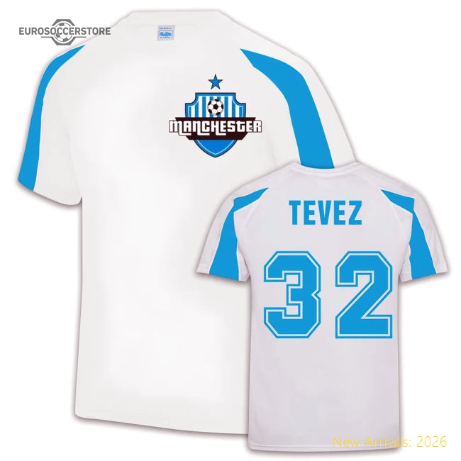 Manchester City Sports Training Jersey (Carlos Tevez 32)-Football Shirts Shop