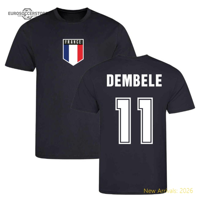 Dembele France Training Jersey (Navy)-Football Shirts Shop