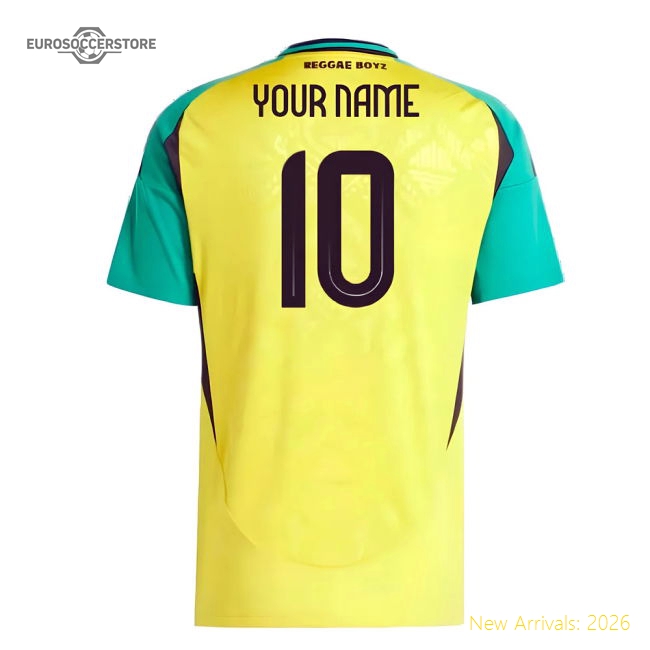 2024-2025 Jamaica Home Shirt (Your Name)-Football Shirts Shop