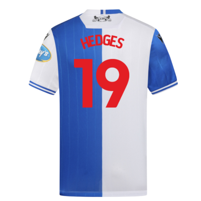 2025-2026 Blackburn Rovers Home Shirt (Hedges 19)-Football Shirts Shop