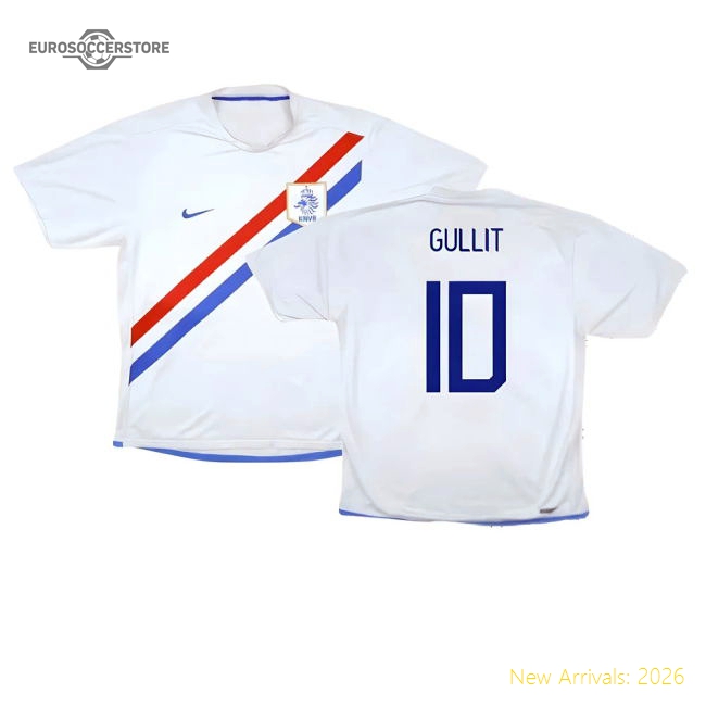 Holland 2006-08 Away Shirt ((Very Good) S) (Gullit 10)-Football Shirts Shop