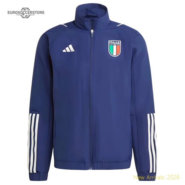 2023-2024 Italy Presentation Jacket (Dark Blue)-Football Shirts Shop