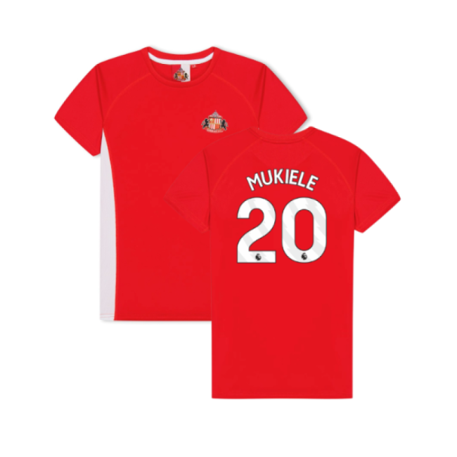 Sunderland Poly T-Shirt (Red) - Kids (Mukiele 20)-Football Shirts Shop