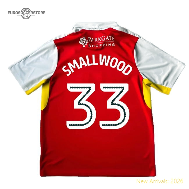 Rotherham 2016-17 Home Shirt ((Good) XL) (Smallwood 33)-Football Shirts Shop