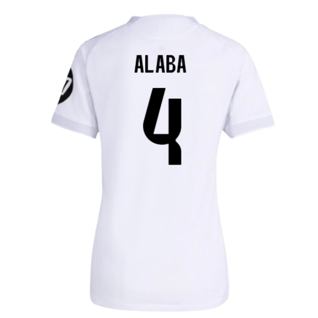 2025-2026 Real Madrid Authentic Home Shirt (Womens) (Alaba 4)-Football Shirts Shop