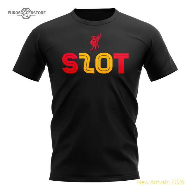 Liverpool Arne Slot 20 Titles T-Shirt (Black)-Football Shirts Shop