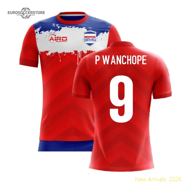 2025-2026 Costa Rica Airo Concept Home Shirt (P WANCHOPE 9)-Football Shirts Shop