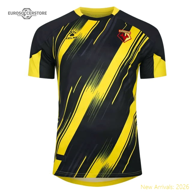 2023-2024 Watford Home Shirt (no sponsor)-Football Shirts Shop