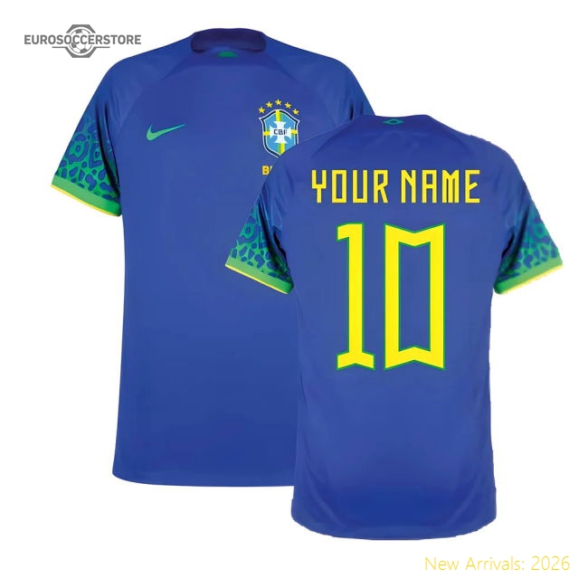 2022-2023 Brazil Away Shirt (Your Name)-Football Shirts Shop