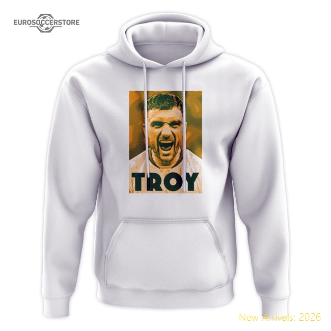 Troy Parrott Hoody (White)-Football Shirts Shop
