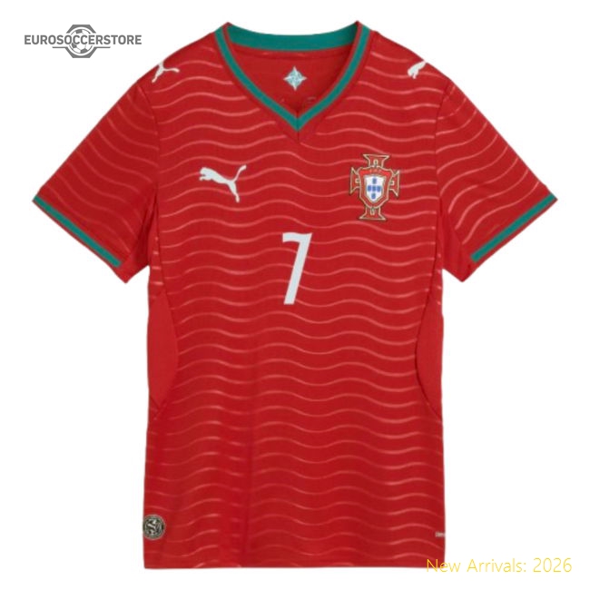 2026-2027 Portugal RONALDO Home Shirt (Womens)-Football Shirts Shop