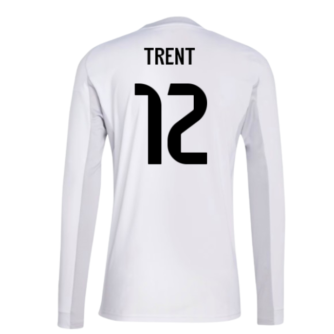 2025-2026 Real Madrid Long Sleeve Home Shirt (Trent 12)-Football Shirts Shop