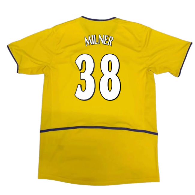 Leeds 2002-2003 Away Shirt (Excellent) (Milner 38)-Football Shirts Shop