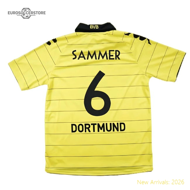 Borussia Dortmund 2010-11 Home Shirt ((Excellent) M) (Sammer 6)-Football Shirts Shop