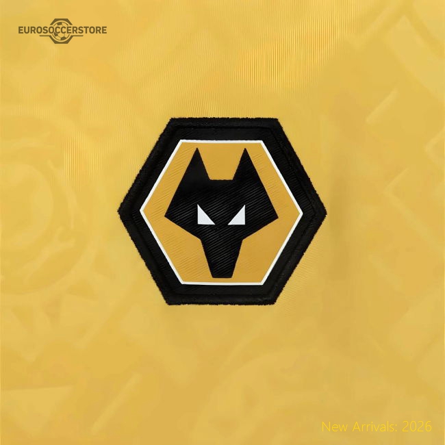 2025-2026 Wolves Long Sleeve Home Shirt - Kids-Football Shirts Shop