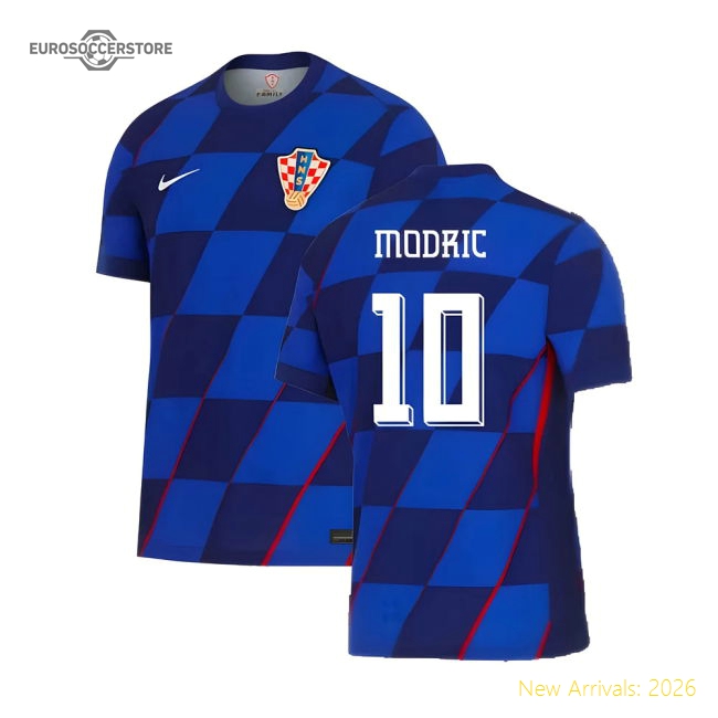 2024-2025 Croatia Away Shirt (Modric 10)-Football Shirts Shop