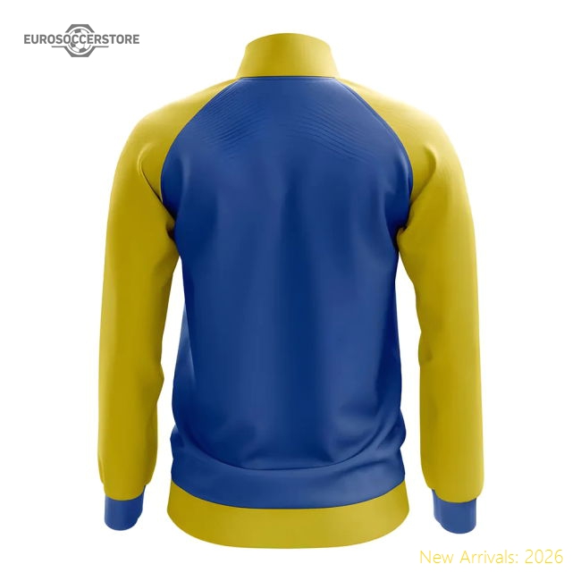 Ukraine Concept Football Track Jacket (Blue)-Football Shirts Shop