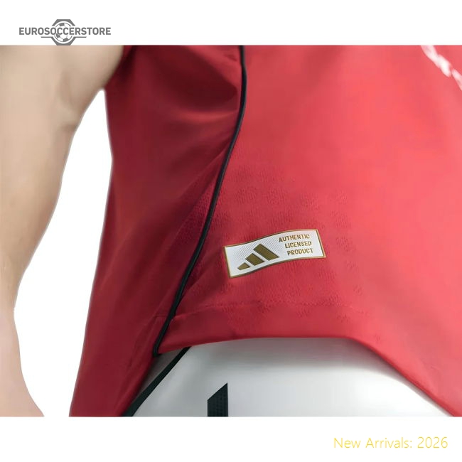 2025-2026 Man Utd Authentic Home Shirt-Football Shirts Shop