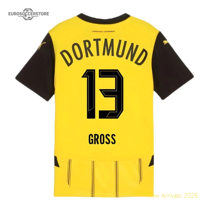 2024-2025 Borussia Dortmund Home Shirt (Kids) (Gross 13)-Football Shirts Shop