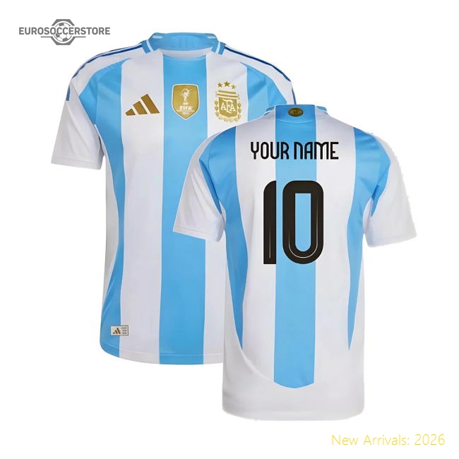 2024-2025 Argentina Authentic Home Shirt (Your Name)-Football Shirts Shop
