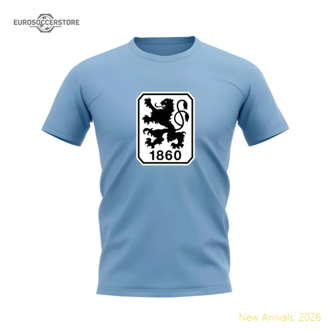 1860 Munich Badge T-shirt (Sky)-Football Shirts Shop