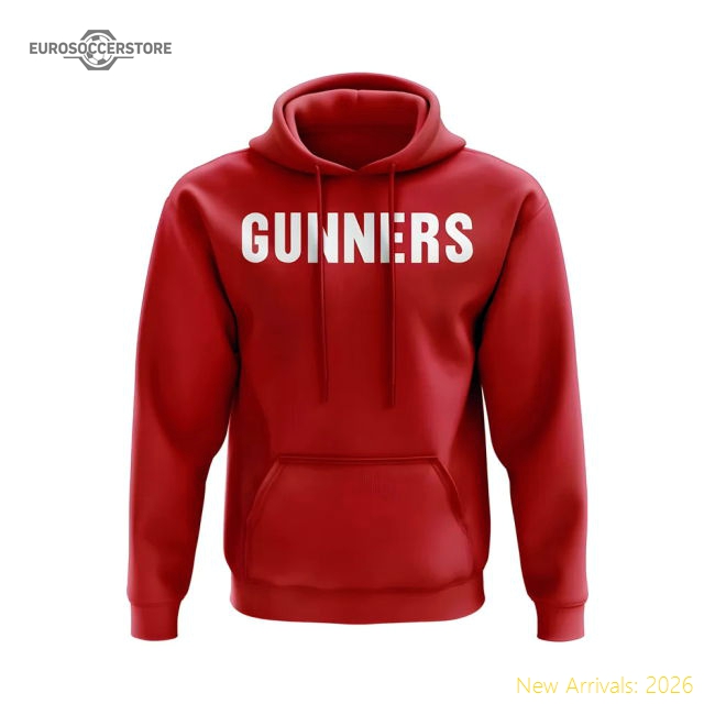 Arsenal Gunners Hoody (Red)-Football Shirts Shop