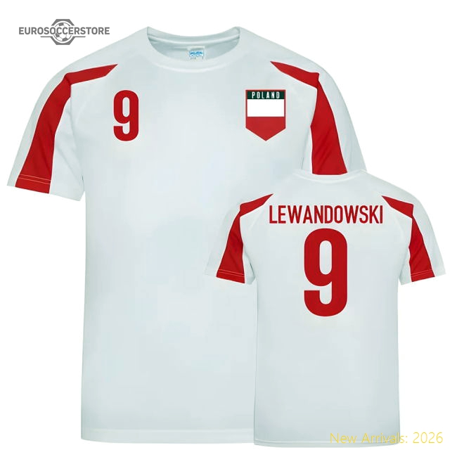 Poland Sports Training Jerseys (Lewandowski 9)-Football Shirts Shop