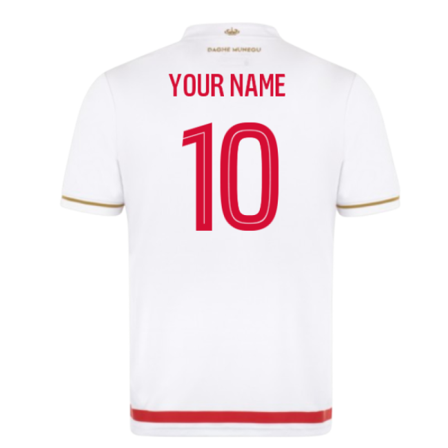 2025-2026 AS Monaco Home Shirt (Kids) (Your Name)-Football Shirts Shop