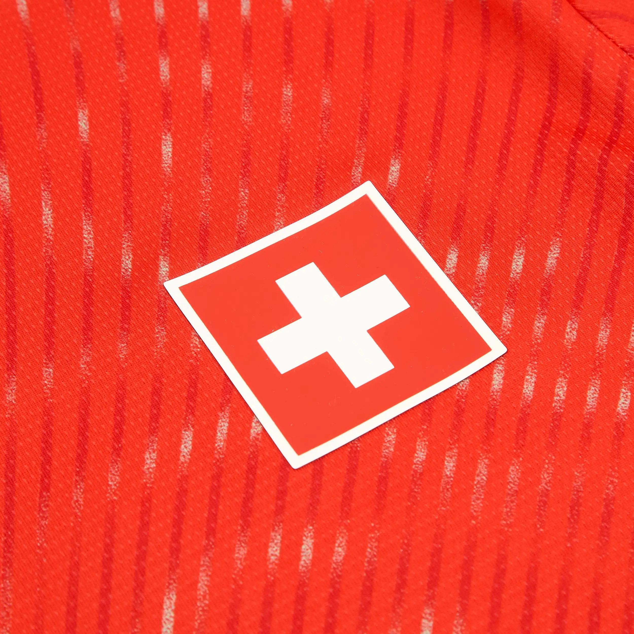 Xhaka Switzerland Home Shirt 2026-27 – Alpine Red Topographical Supporter Jersey #10