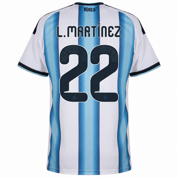 Argentina 2026 Home Jersey (Lisandro Martínez #25) - Breathable Soccer Shirt