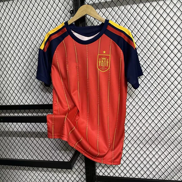 Rodrigo Spain Home Shirt 2026 – Crimson & Yellow Football Supporter Jersey #16