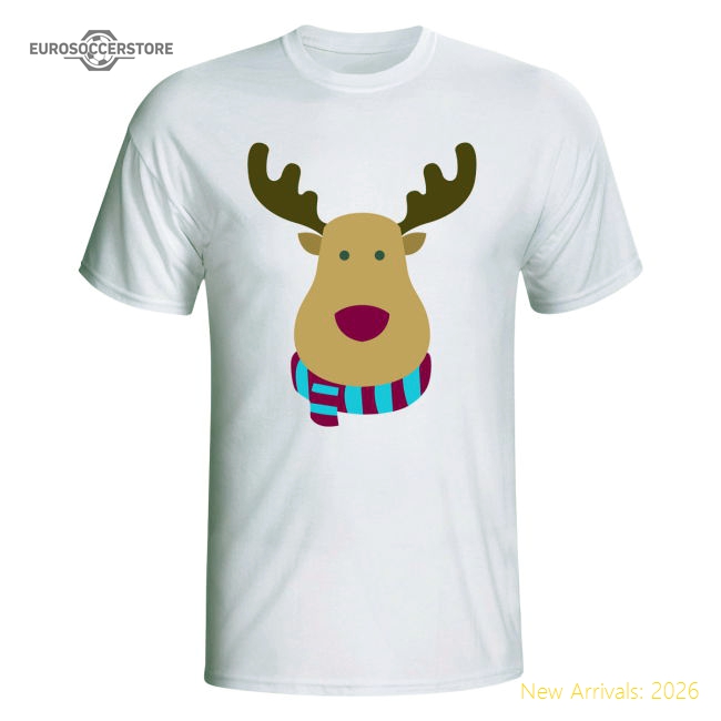 West Ham Rudolph Supporters T-shirt (white)-Football Shirts Shop