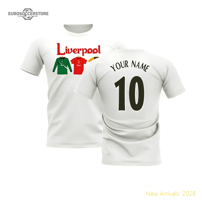Liverpool 2000-2001 Retro Shirt T-shirt - Text (White) (Your Name)-Football Shirts Shop