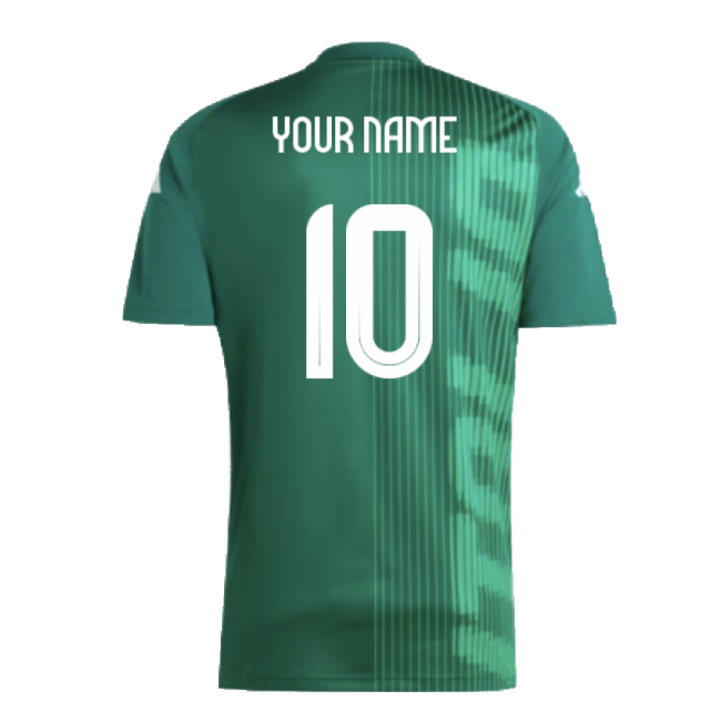2024-2025 Italy Pre-Match Shirt (Green) (Your Name)-Football Shirts Shop