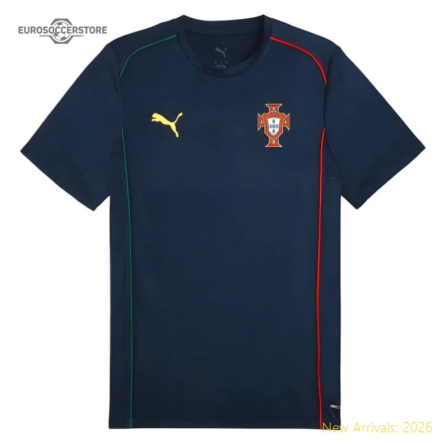 2025-2026 Portugal Casuals Tee (Persian Blue)-Football Shirts Shop