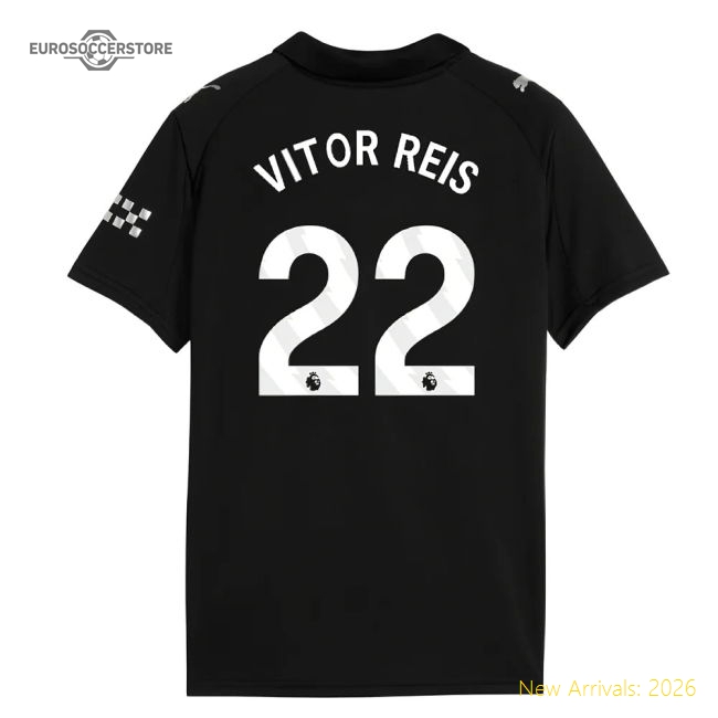 2025-2026 Man City Away Mini Kit (Vitor Reis 22)-Football Shirts Shop