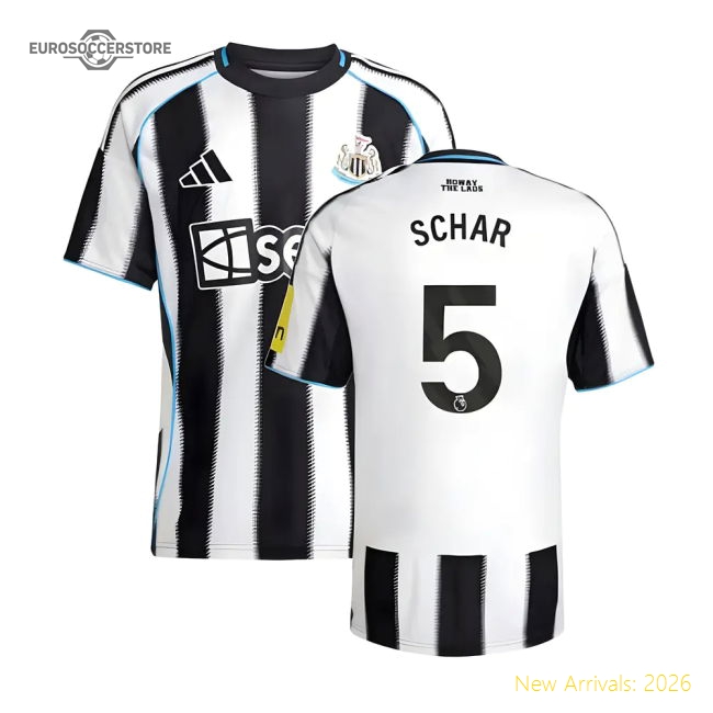 2025-2026 Newcastle Home Shirt (Schar 5)-Football Shirts Shop