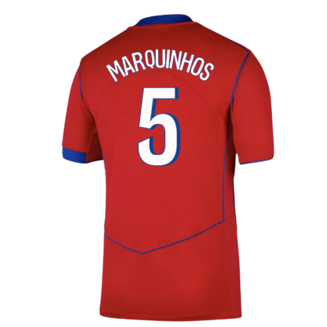 2025-2026 PSG Third Shirt (Marquinhos 5)-Football Shirts Shop