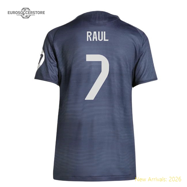 2025-2026 Real Madrid Authentic Away Shirt (Ladies) (Raul 7)-Football Shirts Shop