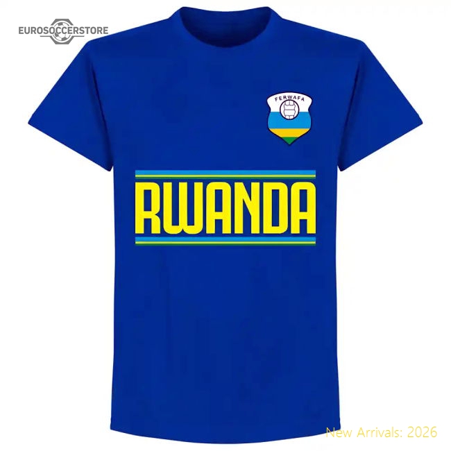 Rwanda Football Team T-Shirt - Royal-Football Shirts Shop