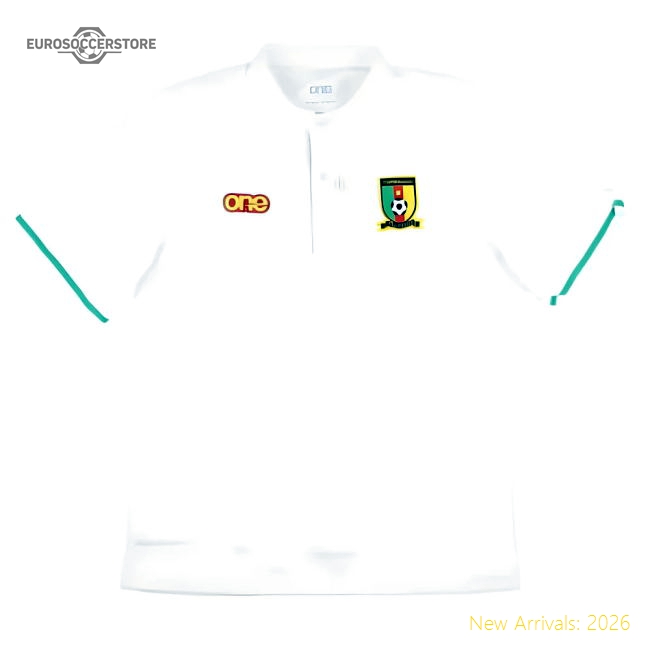 2023-2024 Cameroon Mens Polo Shirt (White)-Football Shirts Shop