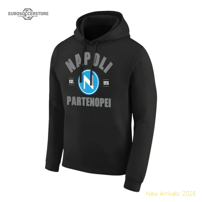 Napoli \'Est.1926\' footer with hood - Black-Football Shirts Shop
