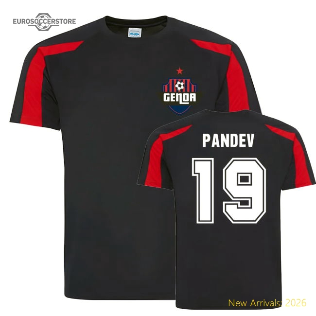 Goran Pandev Genoa Sports Training Jersey (Navy)-Football Shirts Shop