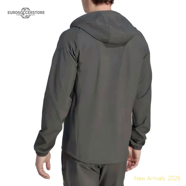 2025-2026 Real Madrid Competition Vis Tech Jacket (Grey)-Football Shirts Shop