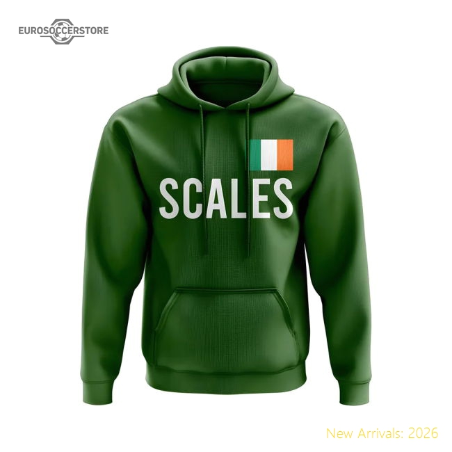 Liam Scales Ireland Name Hoody (Green)-Football Shirts Shop