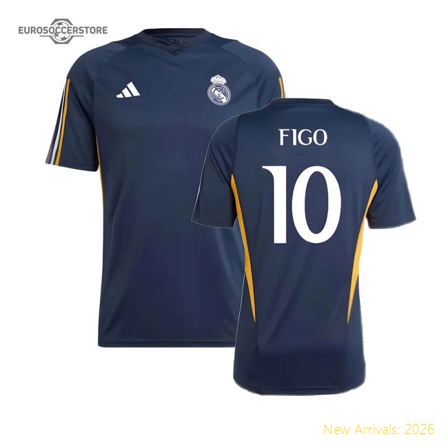2023-2024 Real Madrid Training Shirt (Legend Ink) (Figo 10)-Football Shirts Shop